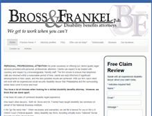 Tablet Screenshot of brossfrankel.com